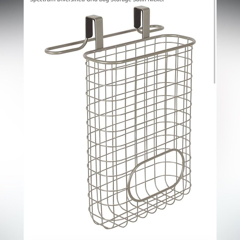 NWT - over the cabinet Towel bar and bag holder